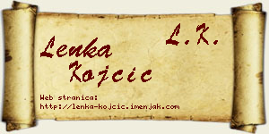 Lenka Kojčić vizit kartica